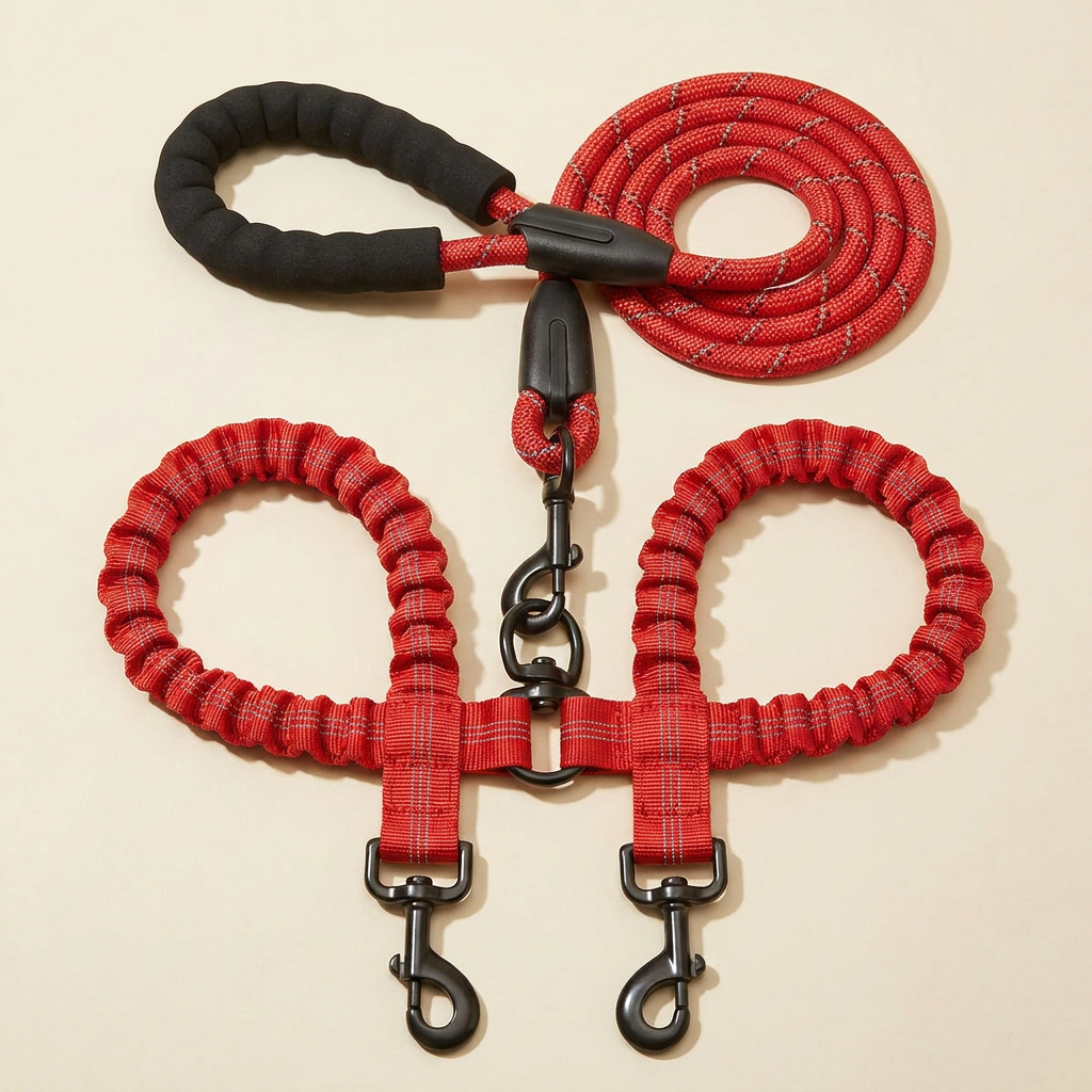TandemTails™ 360° Double Dog Leash